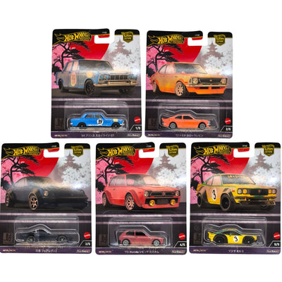 Hot Wheels Premium Japan Historics 4 Set 5er 2024 Car Culture Toyota Nissan